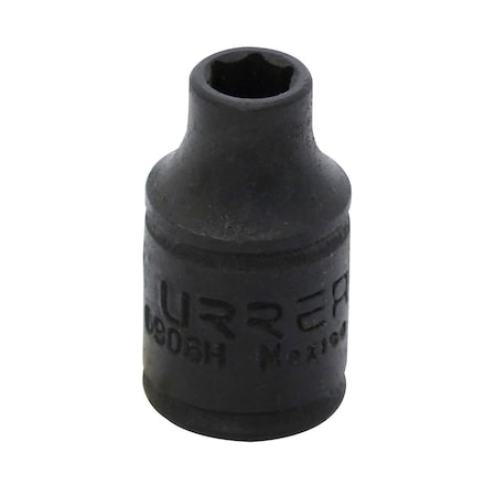 Urrea 1/4" drive 6-point short impact socket 3/16" 6906H